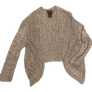 Nic+Zoe high low black white lightweight women’s cardigan size PS